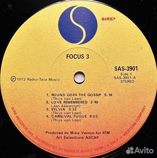 Focus – Focus 3 2LP (сша 1972г.)