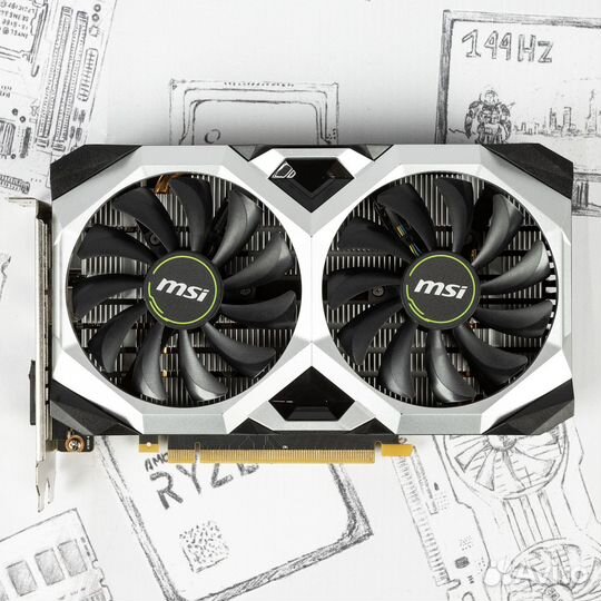 Видеокарта MSI GTX 1660 super ventus XS 6Gb