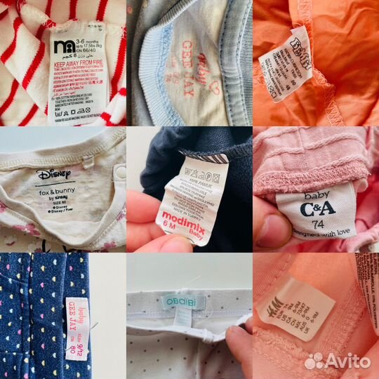 Брендовые вещи пакетом на девочку 74