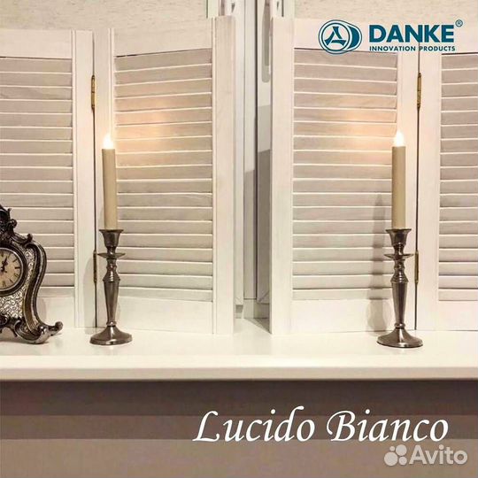 Подоконник Данке Лючидо Бьянко (белый глянецевый)