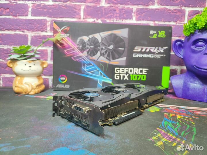 Видеокарта asus ROG strix GTX 1070