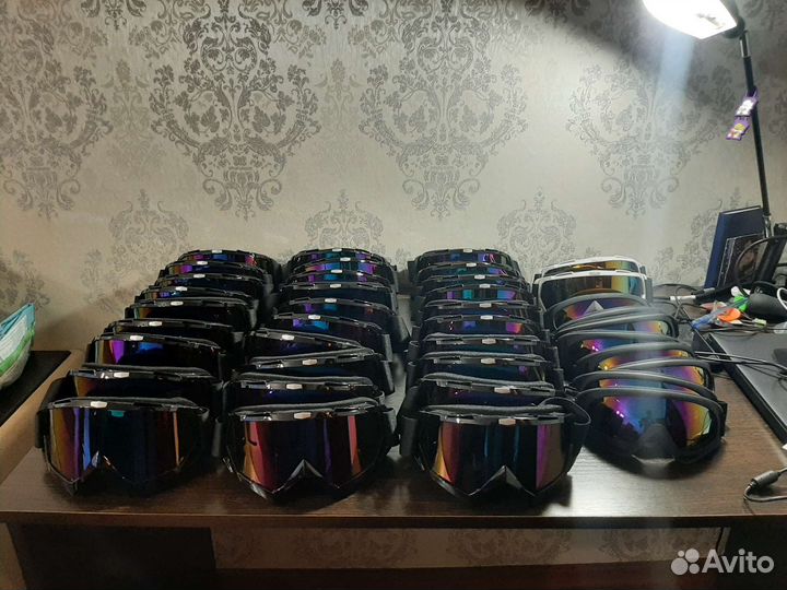 Защитная маска для лица мото очки