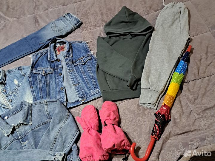 Вещи пакетом на девочку 128 134 7 8 лет