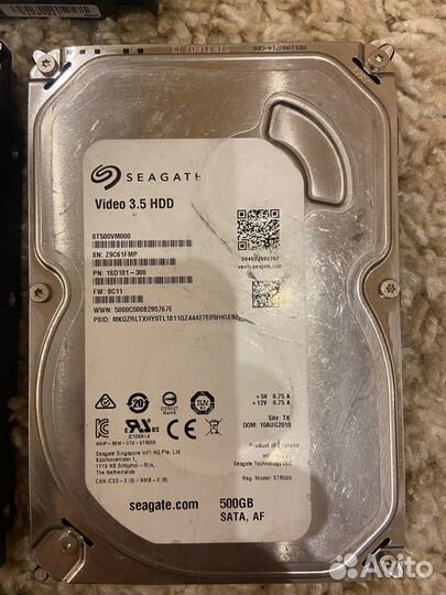Жесткий диск Seagate 3.5 1000gb, 500gb,1TB