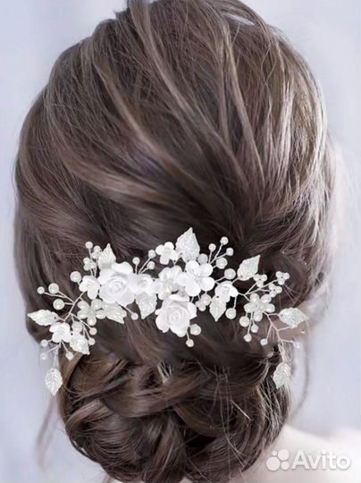 Свадебное украшение для волос диадема веточка