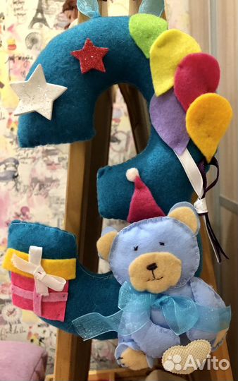 Поделка в д/с, школу цифра 3