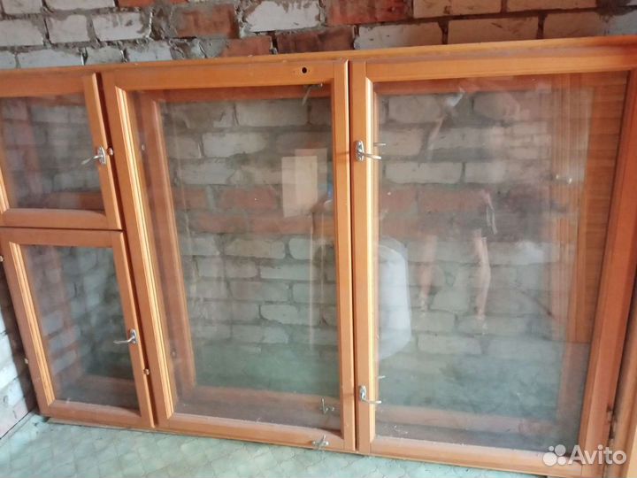 Оконный блок деревянный 2-е остекление бу