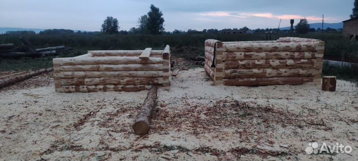 Сруб бани 3х3