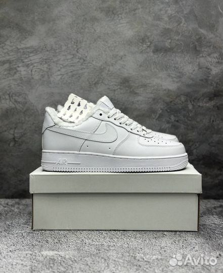 Nike Air Force 1 зимние с мехом
