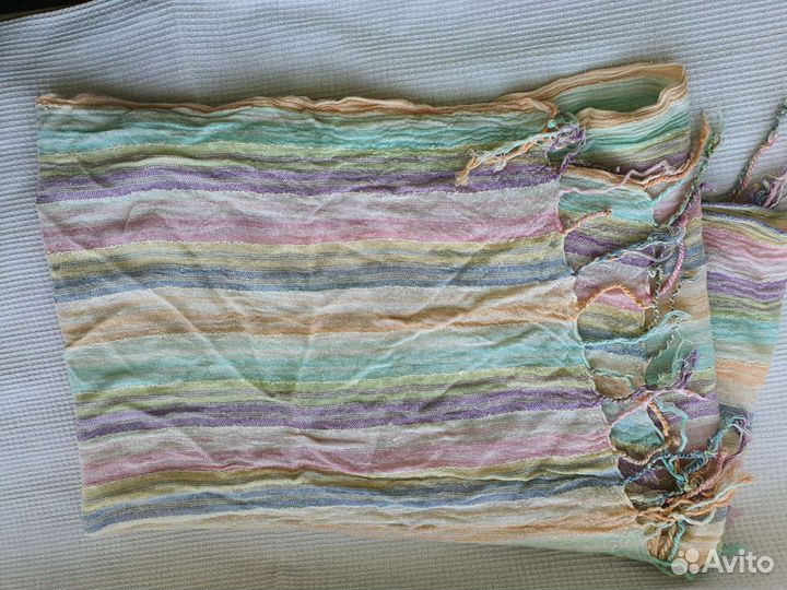 Шарф женский, палантин жатый хлопок