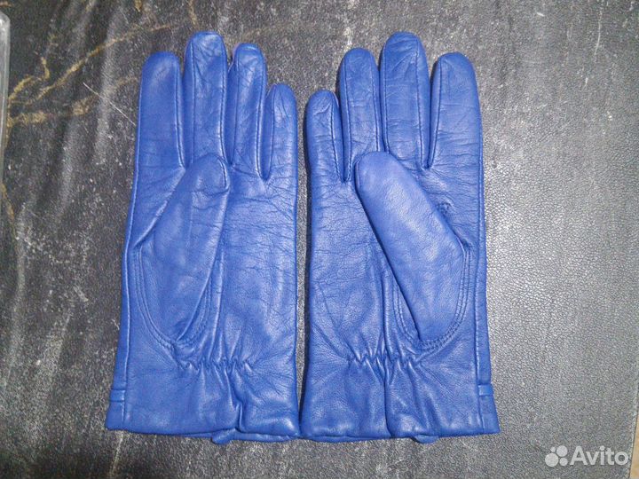 Перчатки женские кожаные