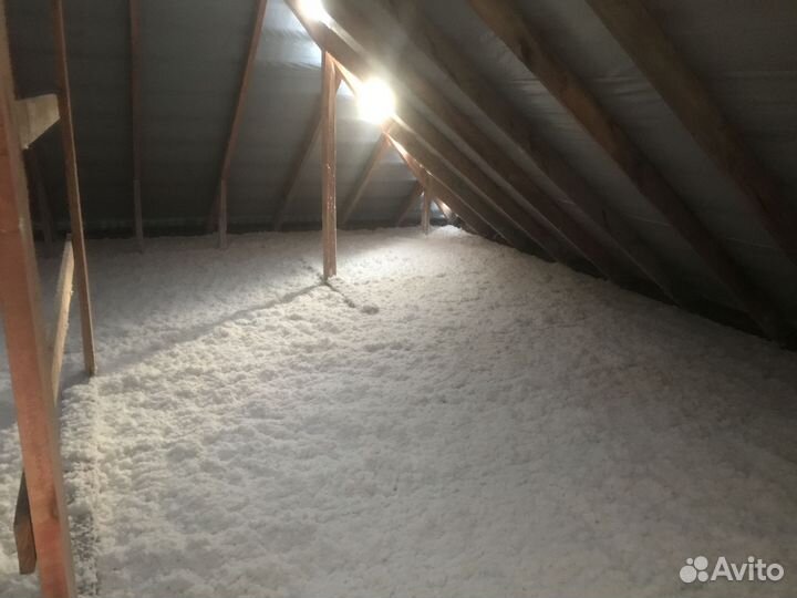 Эковата EcoFiber с монтажом