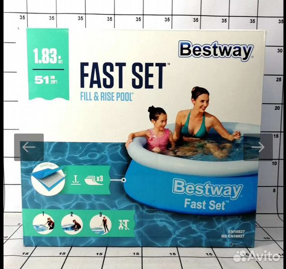 Каркасный бассейн 305х76. Новый