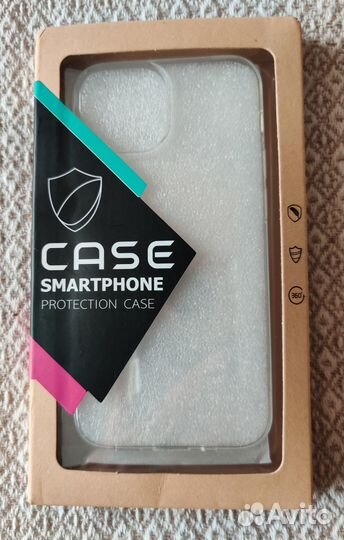 Силиконовый чехол + стекло на iPhone 13 mini