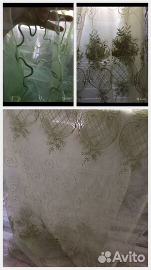 Тюль выбитая греческая 5 метров