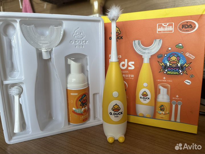 Электрическая зубная щетка детская