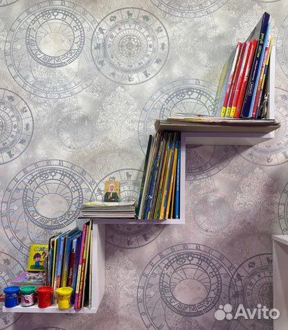 Полка навесная ступеньки