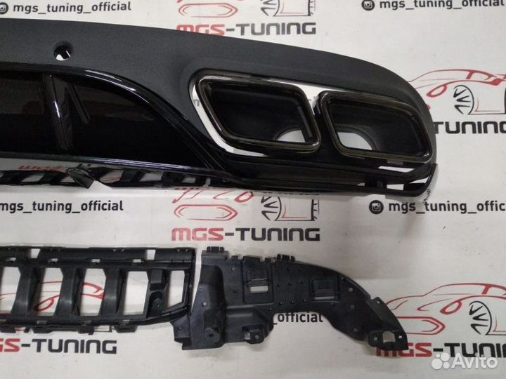 Диффузор black насадки C coupe C205 AMG Edition 1