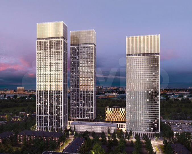 2-к. квартира, 64,9 м², 43/55 эт.