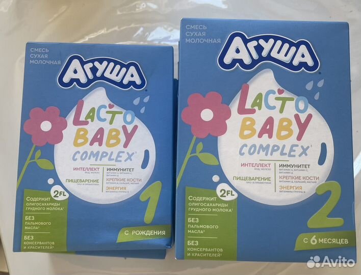 Смесь агуша lacto baby complex 1 /2