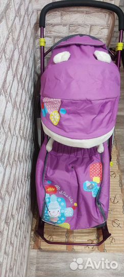 Детские санки коляска