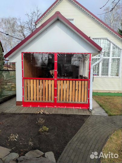 Мягкие окна на беседку