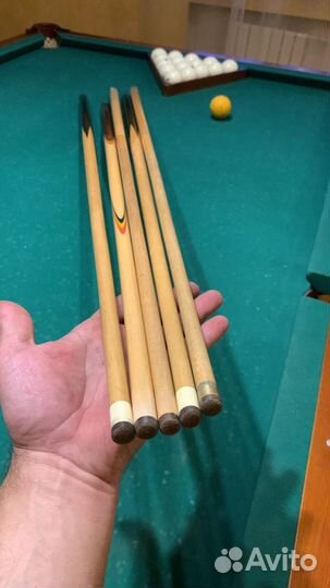 Замена наклейки на бильярдных киях