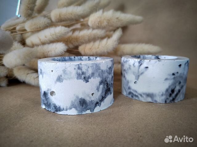 Бетонный подсвечник 