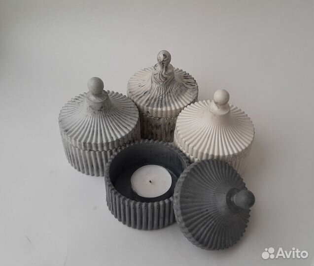 Шкатулка/Подсвечник из гипса/подарок