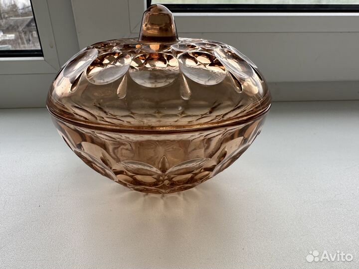 Сахарница стекло СССР