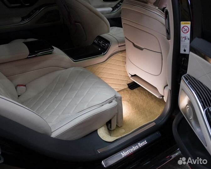 3D коврики из экокожи для Mercedes Benz S w223