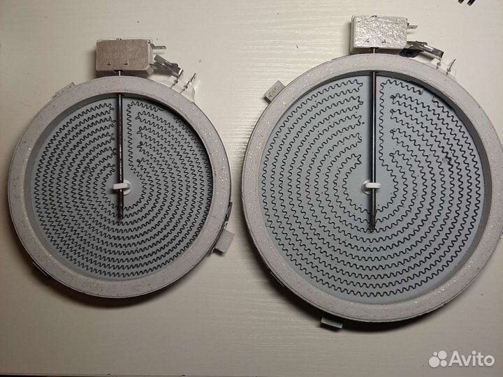 Конфорки для стеклокерамической плиты, поверхности