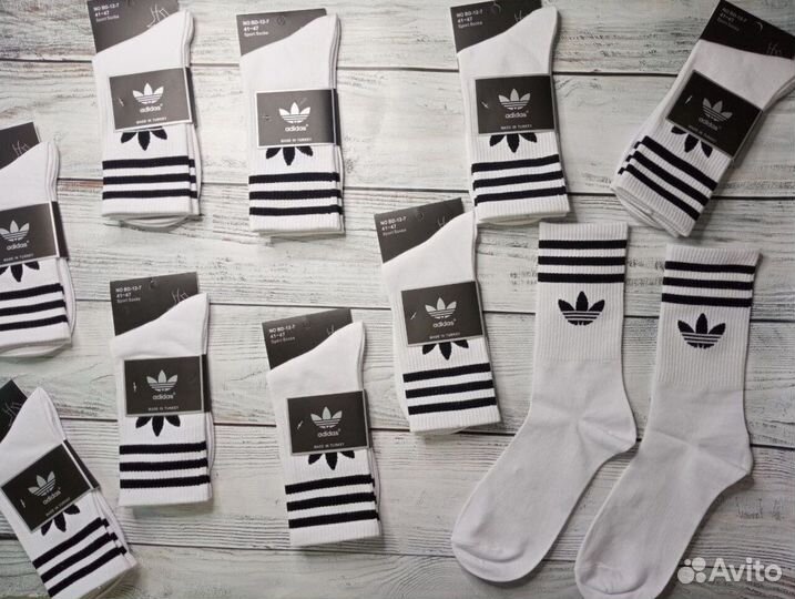 Носки Nike белые высокие