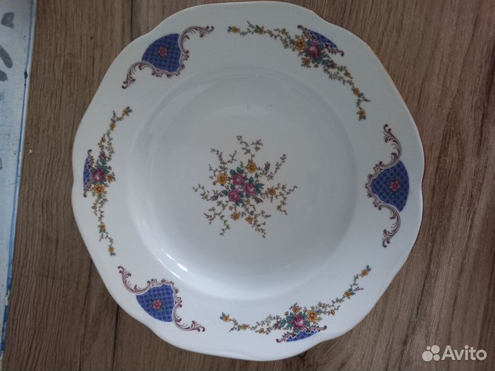 Блюдо 30 см Чехословакия Bohemia