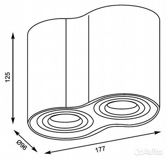 Накладной светильник Zumaline Rondoo 50407-GD