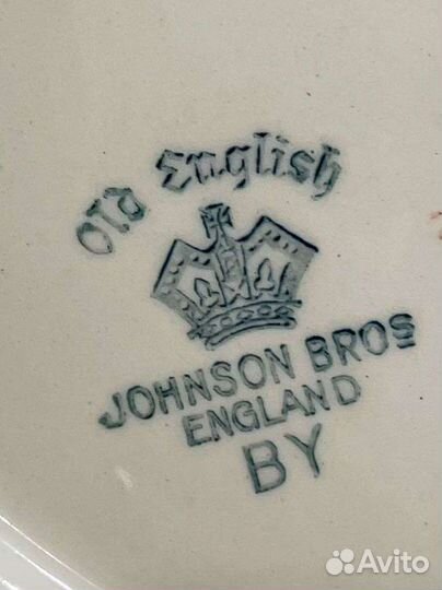 Антиквариат блюдо Johnson Bros Старая Англия