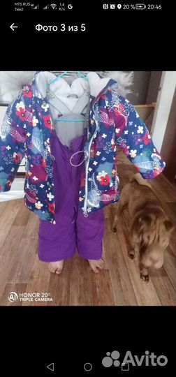 Зимний костюм на девочку 86
