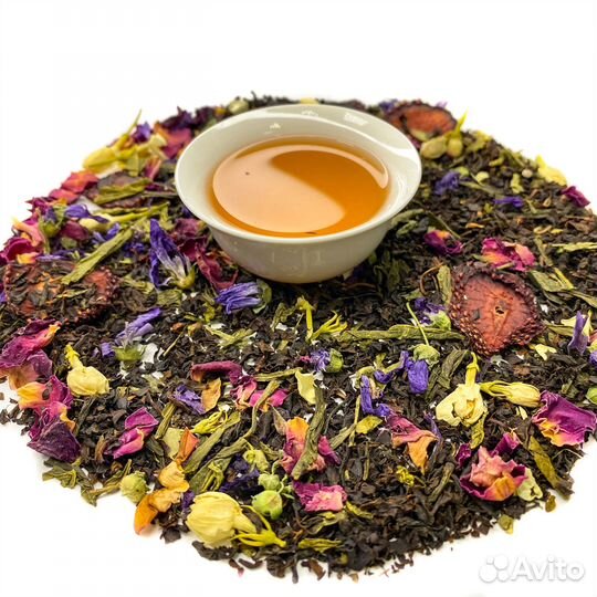 Чай черный и зеленый купаж 1002 ночь
