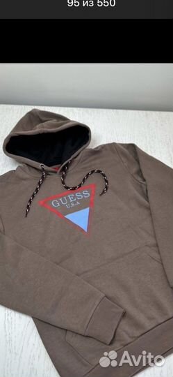 Худи guess оригинал теплые