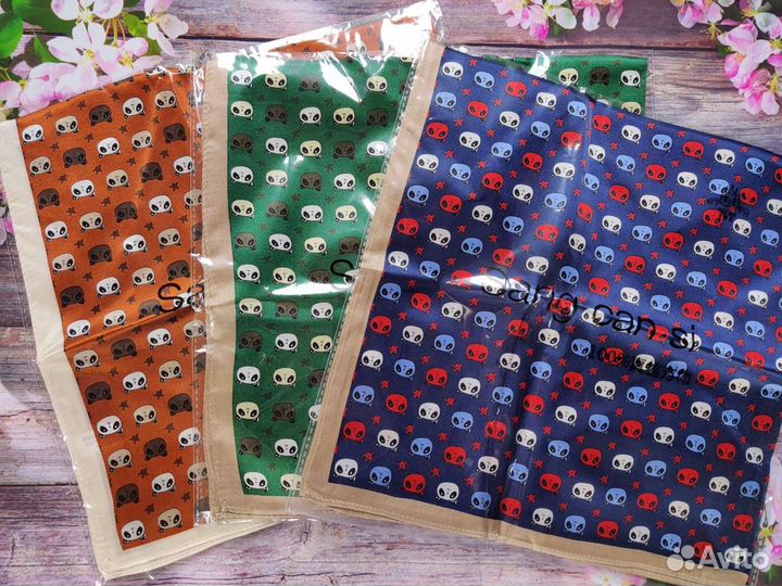 Шейный платок шелк новый