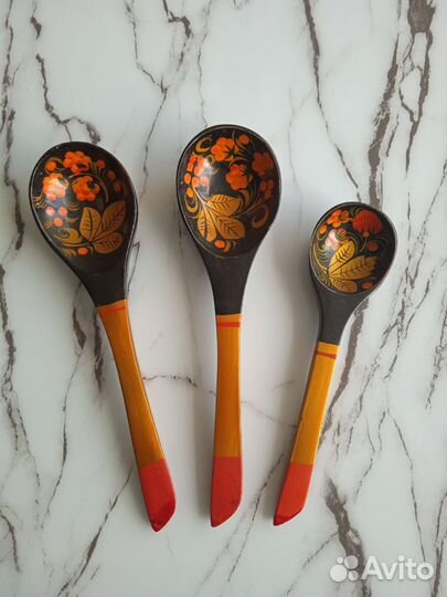 Деревянные ложки хохлома