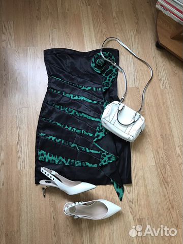 Красивое платье бюстье на 46