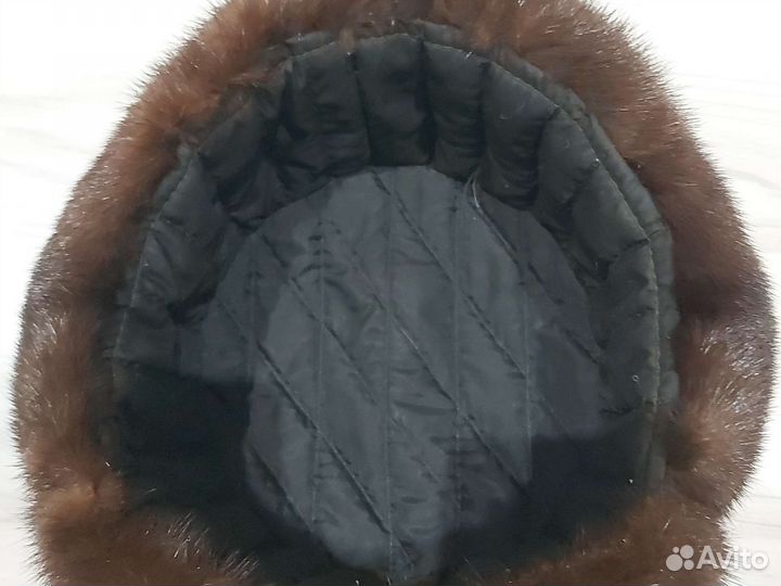 Норковая шапка мужская новая