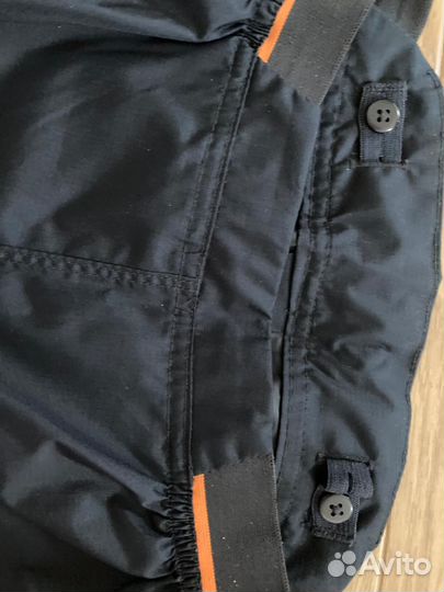 Брюки верхние походные для детей 7–13 лет черные m