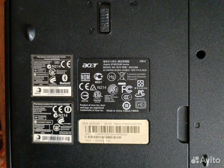 Ноутбук acer aspire 5740