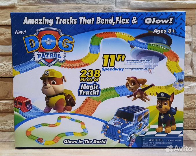 Светящийся в темноте трек Щенячий патруль