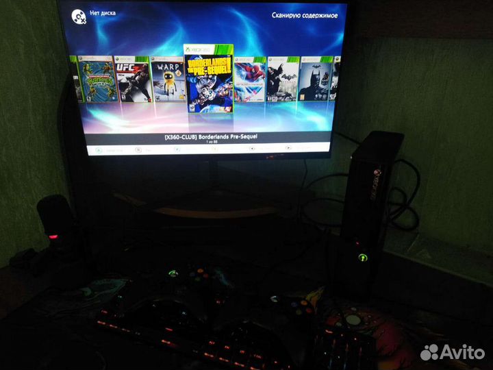 Xbox 360 Прошит 88 игр + диски