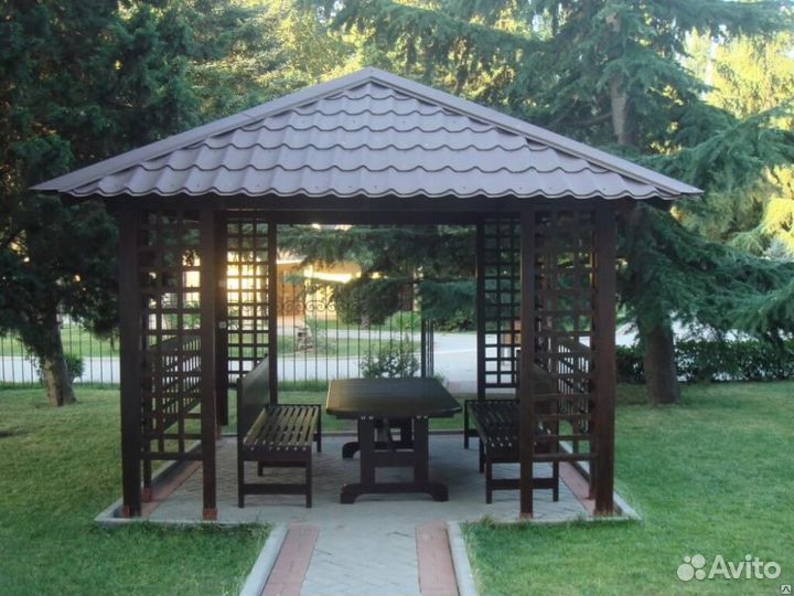 Деревянные беседки