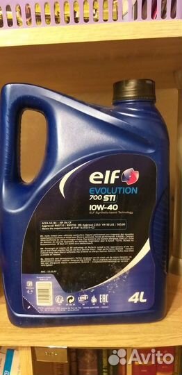 Масло моторное 10w40 Elf 4 литра