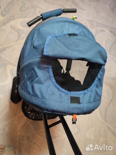 Детский трехколесный велосипед с ручкой